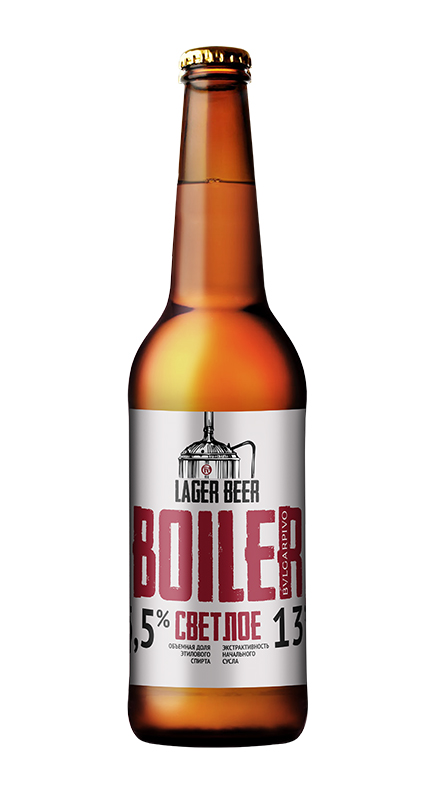 Пиво светлое «BOILER СВЕТЛОЕ» пастеризованное, фильтрованное. 